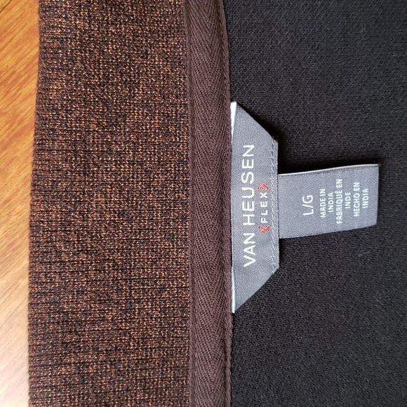 Van Heusen Flex Men's Large 1/4 zip casual dress sweater, sweatshirt. - Picture 3 of 12